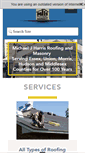 Mobile Screenshot of mjharrisroofing.com
