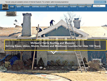 Tablet Screenshot of mjharrisroofing.com
